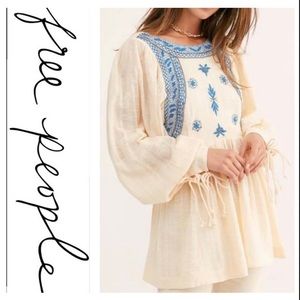 Free People boho tunic top
